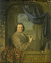 portret van een man met een horloge - Pieter Cornelisz van Slingelandt — weergave van het kunstwerk