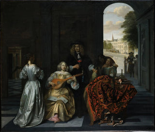 Pieter De Hooch - A Music Party.webp