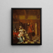 Drager van slecht nieuws - Pieter de Hooch — ingelijst kunstwerk aan de muur