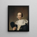 Portret van een vrouw - Pieter Dubordieu — ingelijst kunstwerk aan de muur