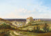 Uitzicht op het kasteel Haunsheim in het district Dillingen aan de Donau - Pieter Franciscus Peters — weergave van het kunstwerk