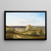 Uitzicht op het kasteel Haunsheim in het district Dillingen aan de Donau - Pieter Franciscus Peters — ingelijst kunstwerk aan de muur