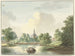 De poort van Hogerwoerd in Leiden gezien vanaf het kanaal - Pieter Gerardus van Os — weergave van het kunstwerk