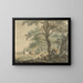Landschap met twee herders en vee - Pieter Gerardus van Os — ingelijst kunstwerk aan de muur