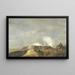 Le bombardement de Naarden avril 1814 - Pieter Gerardus van Os — framed artwork on a wall