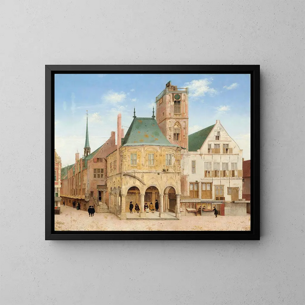 L'ancienne stadhuis van Amsterdam - Pieter Jansz Saenredam — ingelijst kunstwerk aan de muur