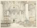 van het uitzicht op de schip van de Nieuwe Kerk in Haarlem en kijkend naar het westen - Pieter Jansz Saenredam — weergave van het kunstwerk