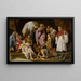 De Opstanding van Lazarus - Pieter Lastman — ingelijst kunstwerk aan de muur