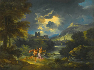 Pieter Mulier the Younger - A Landscape With Figures In A Storm.webp