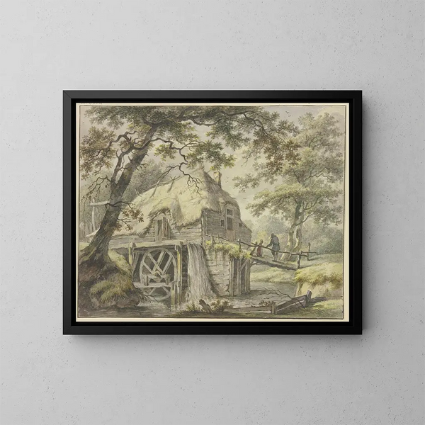 Molens in het bos - Pieter Pietersz Barbiers — ingelijst kunstwerk aan de muur