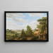 Uitzicht op de Vallei van Montmorency nabij Saint-Leu-la-Forêt - Pieter Rudolph Kleijn — ingelijst kunstwerk aan de muur