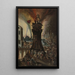 L'incendie de Troie - Pieter Schoubroeck — framed artwork on a wall
