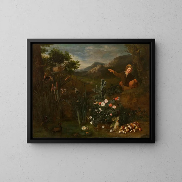 Het Vogelnest - Pieter Snyers — ingelijst kunstwerk aan de muur