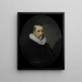 Portrait painting of Cornelis Jansz Hartigsvelt, director of the Rotterdam Chamber of the Dutch East India Company, elected in 1639 - Pieter van der Werff — framed artwork on a wall