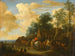 Stop bij een herberg langs de weg - Pieter de Molijn — weergave van het kunstwerk