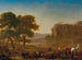 Een uitzicht op het Romeinse platteland met herders die rusten met hun vee - Pieter van Laer — weergave van het kunstwerk