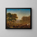 Een uitzicht op het Romeinse platteland met herders die rusten met hun vee - Pieter van Laer — ingelijst kunstwerk aan de muur