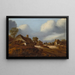 View of a Dutch Village - Pieter van Santvoort — framed artwork on a wall