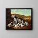 van een Dalmatiaanse hond met puppy's - Pieter van der Hulst — ingelijst kunstwerk aan de muur