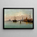 Aan de ingang van het Groot Kanaal - Pietro Galter — ingelijst kunstwerk aan de muur