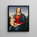 Virgin and Child - Pietro Perugino — framed artwork on a wall