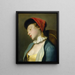 A sleeping girl - Pietro Rotari — framed artwork on a wall