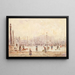 Straatscène - Pietro Scoppetta — ingelijst kunstwerk aan de muur