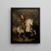 Hetman Stefan Czarniecki te paard - Piotr Michałowski — ingelijst kunstwerk aan de muur