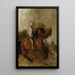 Sketch of a Rider - Piotr Michałowski — framed artwork on a wall