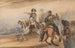 van Napoléon die bevelen geeft - Piotr Michałowski — weergave van het kunstwerk