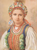 Portrait of a Woman in a Polish Costume - Piotr Stachiewicz — artwork view