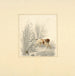 Pointer regardant un oiseau de gibier - Henry Thomas Alken — displayed in an interior