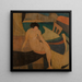 Zwart Vis - Blanche Lazzell — ingelijst kunstwerk aan de muur