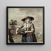 Poissonnière - Maria Margaretha la Fargue — ingelijst kunstwerk aan de muur