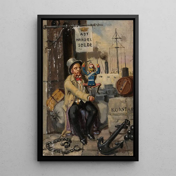 Polikarp Gumiski - Man with a puppet.webp