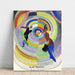 Reproductie van het schilderij Politiek Drama Schilderij - Robert Delaunay