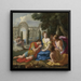 Polyphile en Polia vergezeld van nimfen op het eiland Cythera - Eustache Le Sueur — ingelijst kunstwerk aan de muur