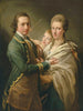 Arthur Saunders Gore, vicomte Sudley, later 2e graaf van Arran 1734-1809 en zijn echtgenote - Pompeo Batoni — weergave van het kunstwerk