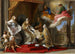 De paus Benoît XIV die de encycliek Ex Omnibus presenteert aan graaf de Stainville, toekomstige hertog van Choiseul - Pompeo Batoni — weergave van het kunstwerk