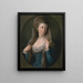 Portret van een vrouw, traditioneel geïdentificeerd als Margaret Stuart Lady Hippisley - Pompeo Batoni — ingelijst kunstwerk aan de muur