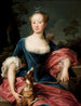 Portret van een dame in Diane jager - Pompeo Batoni — weergave van het kunstwerk