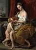 Vénus caressant Cupidon - Pompeo Batoni — weergave van het kunstwerk