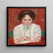 Portrait of Inge Simberg - Hugo Simberg — framed artwork on a wall