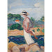 Reproductie van het schilderij Portret van Irène in een Landschap - Henri Lebasque