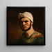 Portrait of a Calabrian - Jacques-Raymond Brascassat — framed artwork on a wall