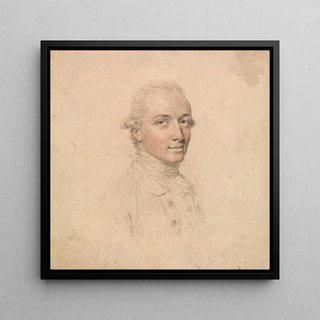 Portrait d'un jeune homme pris sur le vif, tourné vers la droite - John Smart
