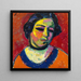 Portret van een Vrouw - Alexej von Jawlensky — ingelijst kunstwerk aan de muur