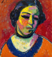 Portret van een Vrouw - Alexej von Jawlensky — weergave van het kunstwerk