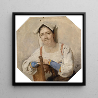 Portrait d'une Italienne - Carl Probst