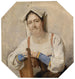 Portret van een Italiaanse - Carl Probst — weergave van het kunstwerk